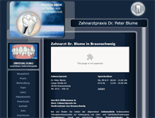 Tablet Screenshot of praxisblume.de